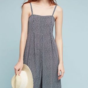 Anthropologie Striped Jumpsuit Small